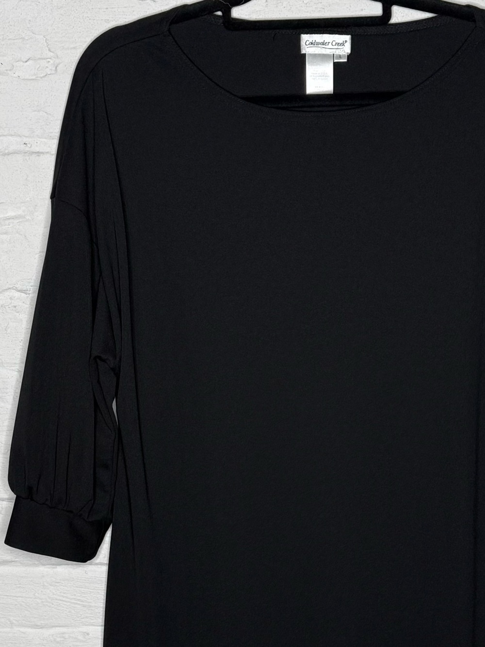 Coldwater Creek Black Dress L - Picture 2 of 5